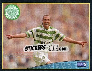 Figurina Henrik Larsson - Scottish Premier League 2001-2002 - Panini