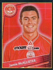 Sticker Jamie McAllister - Scottish Premier League 2001-2002 n. 15 - Panini