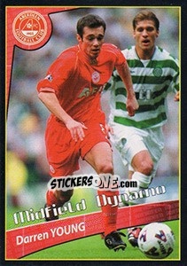 Sticker Darren Young (Midfield Dynamo) - Scottish Premier League 2001-2002 - Panini