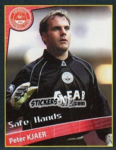 Sticker Peter Kjaer (Safe Hands) - Scottish Premier League 2001-2002 - Panini