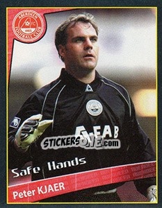 Sticker Peter Kjaer (Safe Hands) - Scottish Premier League 2001-2002 n. 35 - Panini