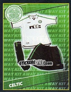 Cromo Away Kit - Scottish Premier League 2001-2002 - Panini