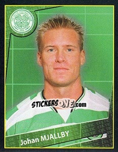 Cromo Johan Mjallby - Scottish Premier League 2001-2002 - Panini
