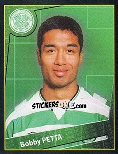 Cromo Bobby Petta - Scottish Premier League 2001-2002 - Panini