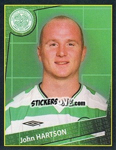 Sticker John Hartson - Scottish Premier League 2001-2002 - Panini