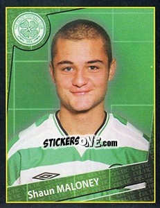 Sticker Shaun Maloney - Scottish Premier League 2001-2002 n. 61 - Panini