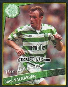 Cromo Joos Valgaeren (The Defender) - Scottish Premier League 2001-2002 - Panini