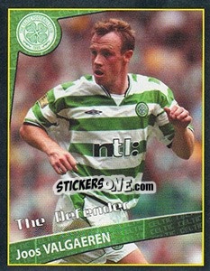 Sticker Joos Valgaeren (The Defender) - Scottish Premier League 2001-2002 n. 63 - Panini