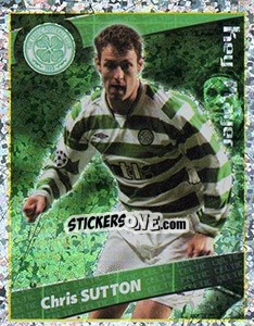 Sticker Chris Sutton (Key Player) - Scottish Premier League 2001-2002 n. 72 - Panini