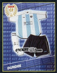 Figurina Away Kit - Scottish Premier League 2001-2002 - Panini