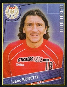 Sticker Ivano Bonetti (manager) - Scottish Premier League 2001-2002 - Panini