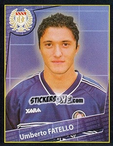 Figurina Umberto Fatello - Scottish Premier League 2001-2002 - Panini