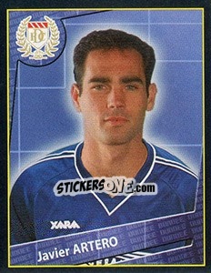 Sticker Javier Artero - Scottish Premier League 2001-2002 - Panini