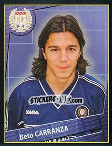 Sticker Beto Carranza - Scottish Premier League 2001-2002 n. 89 - Panini