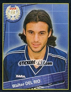 Sticker Walter Del Rio - Scottish Premier League 2001-2002 n. 90 - Panini