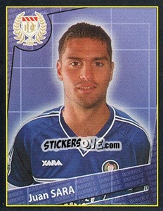 Sticker Juan Sara - Scottish Premier League 2001-2002 n. 96 - Panini