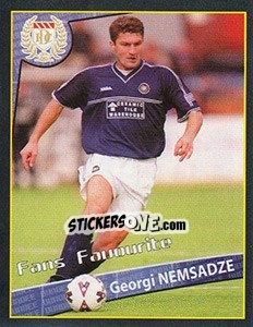 Cromo Georgi Nemsadze (Fans Favourite) - Scottish Premier League 2001-2002 - Panini