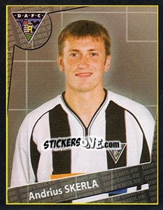 Cromo Andrius Skerla - Scottish Premier League 2001-2002 n. 153 - Panini