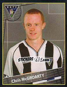 Cromo Chris McGroarty - Scottish Premier League 2001-2002 n. 157 - Panini