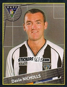 Sticker Davie Nicholls - Scottish Premier League 2001-2002 - Panini