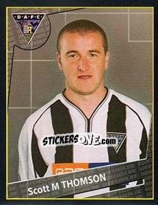 Sticker Scott M.Thomson - Scottish Premier League 2001-2002 n. 161 - Panini