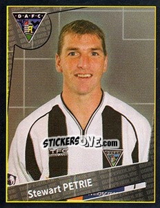 Sticker Stewart Petrie - Scottish Premier League 2001-2002 n. 164 - Panini