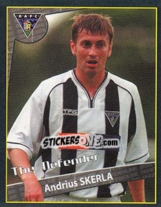 Cromo Andrius Skerla (The Defender) - Scottish Premier League 2001-2002 n. 165 - Panini