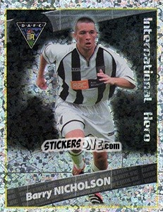 Sticker Barry Nicholson (International Hero) - Scottish Premier League 2001-2002 n. 166 - Panini