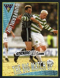 Cromo The Big Match Up 1 (Dunfermline V Celtic) - Scottish Premier League 2001-2002 - Panini
