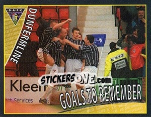 Sticker Goals to Remember 1 (Motherwell V Dunfermline 0:1) - Scottish Premier League 2001-2002 - Panini