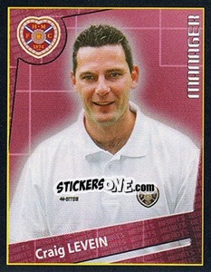 Sticker Craig Levein (manager) - Scottish Premier League 2001-2002 - Panini