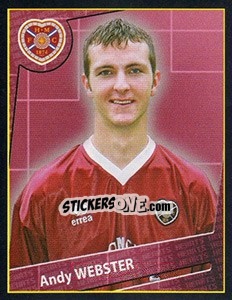 Cromo Andy Webster - Scottish Premier League 2001-2002 - Panini