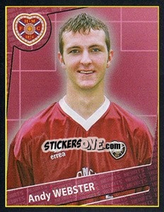 Sticker Andy Webster - Scottish Premier League 2001-2002 n. 188 - Panini