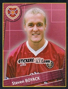 Cromo Steven Boyack - Scottish Premier League 2001-2002 - Panini