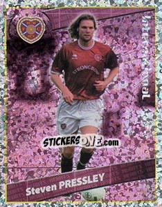 Sticker Steven Pressley (International Hero) - Scottish Premier League 2001-2002 n. 200 - Panini