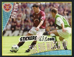 Sticker The Big Match Up 2 (Hearts V Hibs) - Scottish Premier League 2001-2002 n. 203 - Panini