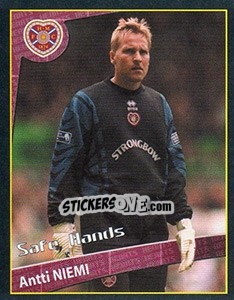 Cromo Antti Niemi (Safe Hands) - Scottish Premier League 2001-2002 - Panini