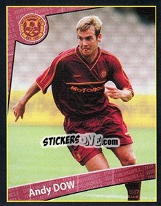 Sticker Andy Dow (Motherwell) - Scottish Premier League 2001-2002 n. 210 - Panini