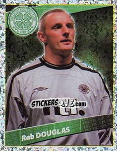 Sticker Rab Douglas (Celtic) - Scottish Premier League 2001-2002 - Panini