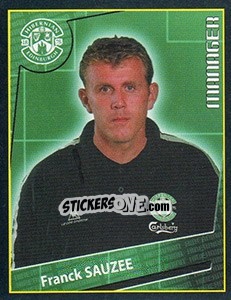 Sticker Franck Sauzee (manager) - Scottish Premier League 2001-2002 n. 235 - Panini