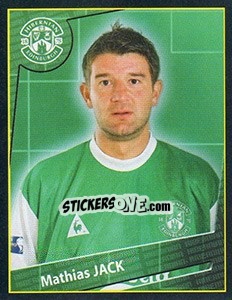 Sticker Mathias Jack - Scottish Premier League 2001-2002 n. 240 - Panini