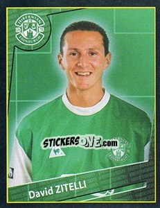 Cromo David Zitelli - Scottish Premier League 2001-2002 - Panini