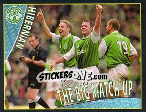 Figurina The Big Match Up 1 (Hibs V Hearts) - Scottish Premier League 2001-2002 - Panini