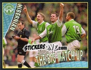 Figurina The Big Match Up 1 (Hibs V Hearts) - Scottish Premier League 2001-2002 n. 256 - Panini