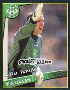 Sticker Nick Colgan (Safe Hands) - Scottish Premier League 2001-2002 n. 259 - Panini