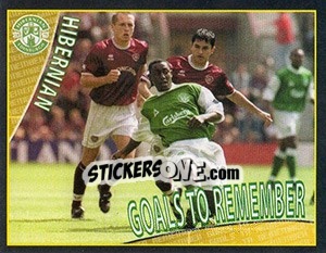 Sticker Goals to Remember 1 (Hibs V Hearts 6:2) - Scottish Premier League 2001-2002 - Panini