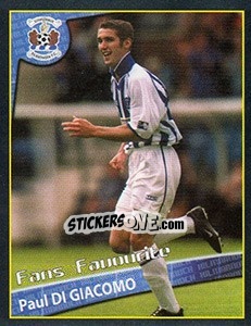 Sticker Paul Di Giacomo (Fans Favourite) - Scottish Premier League 2001-2002 n. 289 - Panini