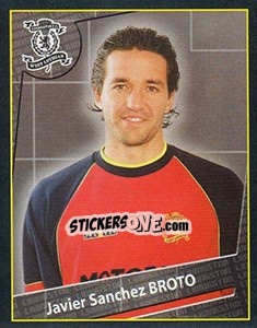 Sticker Javier Sanchez Broto - Scottish Premier League 2001-2002 n. 305 - Panini