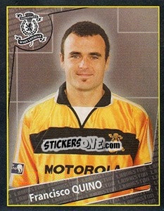 Sticker Francisco Quino - Scottish Premier League 2001-2002 n. 309 - Panini