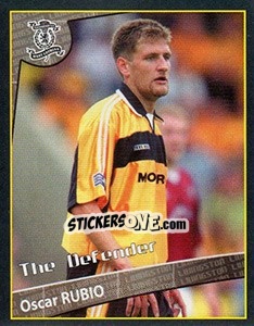 Sticker Oscar Rubio (The Defender) - Scottish Premier League 2001-2002 - Panini